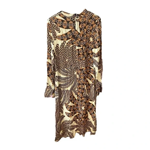 NEW Farm Rio Sand Yawanawa Vanahu Midi Dress Size XL - Picture 4 of 9